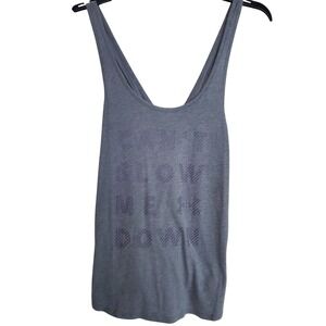 Under Armour Heat Gear Loose Fit Tank‎ Top Graphic Print Gray Women's Large